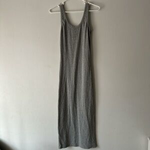 Gray Sleeveless Midi Dress